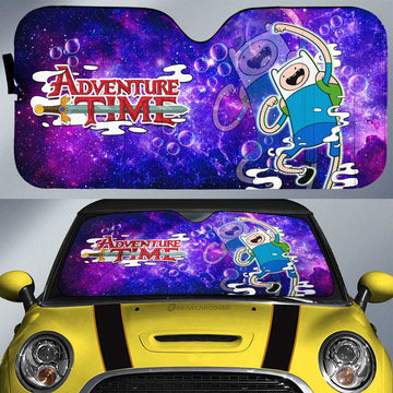 Adventure Time Finn Galaxy Car Sunshade Custom - Gearcarcover - 1