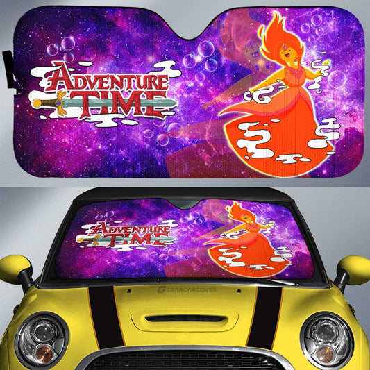 Adventure Time Fire Princess Galaxy Car Sunshade Custom - Gearcarcover - 1