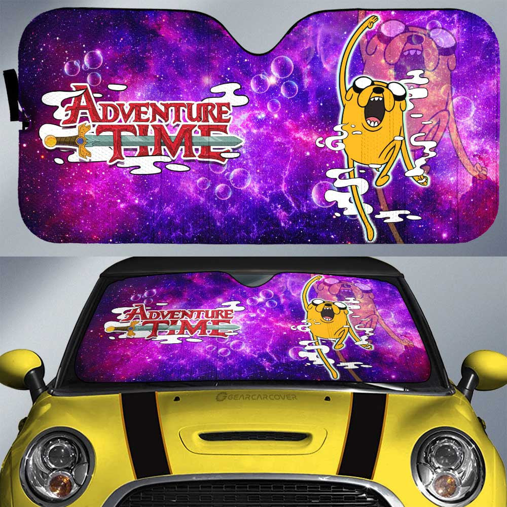Adventure Time Jake Galaxy Car Sunshade Custom - Gearcarcover - 1