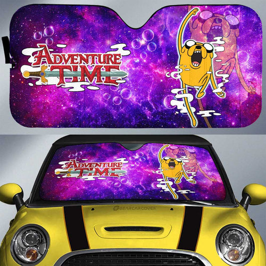 Adventure Time Jake Galaxy Car Sunshade Custom - Gearcarcover - 1