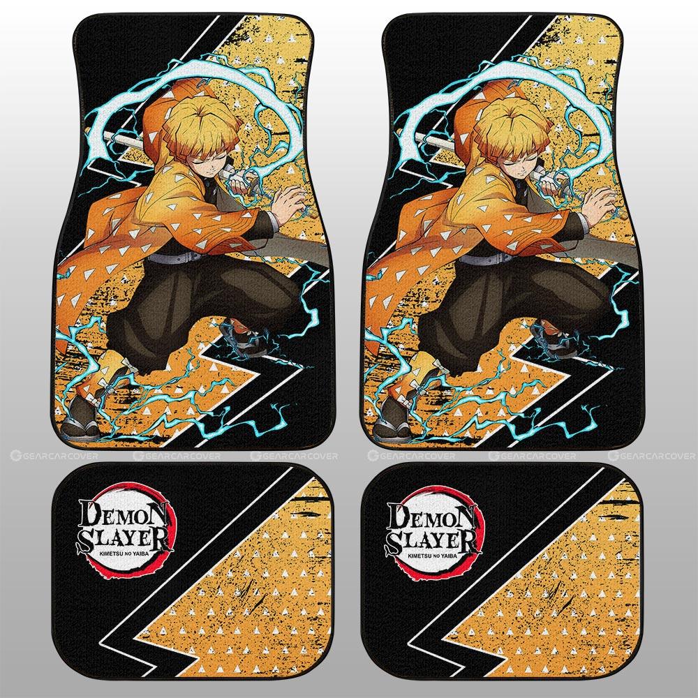 Agatsuma Zenitsu Car Floor Mats Custom Demon Slayer Anime Car Accessories - Gearcarcover - 2