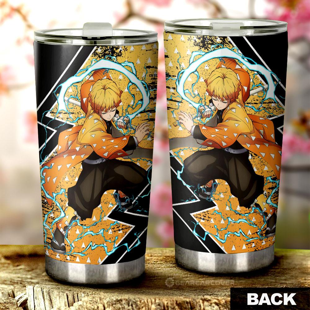 Agatsuma Zenitsu Tumbler Cup Custom Demon Slayer Anime Car Accessories - Gearcarcover - 3