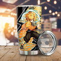 Agatsuma Zenitsu Tumbler Cup Custom Demon Slayer Anime Car Accessories - Gearcarcover - 1