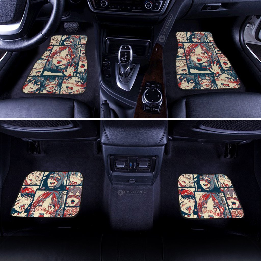 Ahegao Car Floor Mats Custom Car Interior Accessories - Gearcarcover - 3