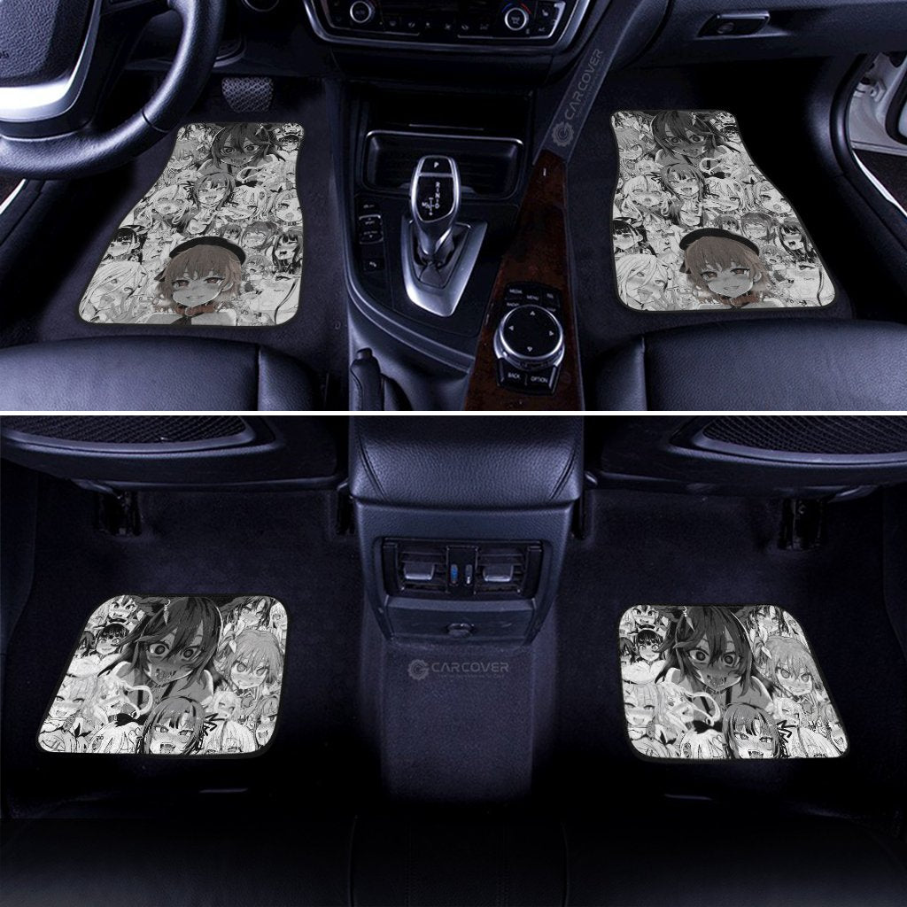Ahegao Car Floor Mats Custom Manga Car Interior Accessories - Gearcarcover - 3