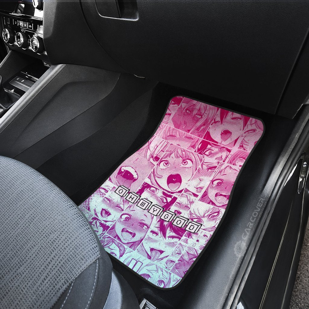 Ahegao Car Floor Mats Custom OMG Car Interior Accessories - Gearcarcover - 4