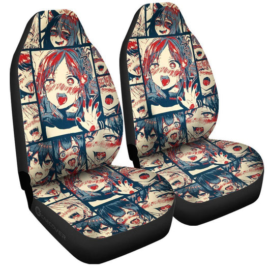 Ahegao Car Seat Covers Custom Car Interior Accessories Decorations - Gearcarcover - 2