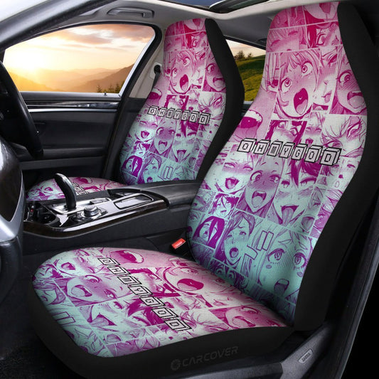 Ahegao Car Seat Covers Custom Car Interior Accessories - Gearcarcover - 2