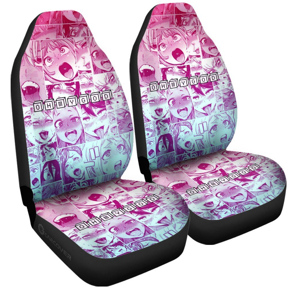 Ahegao Car Seat Covers Custom Car Interior Accessories - Gearcarcover - 3
