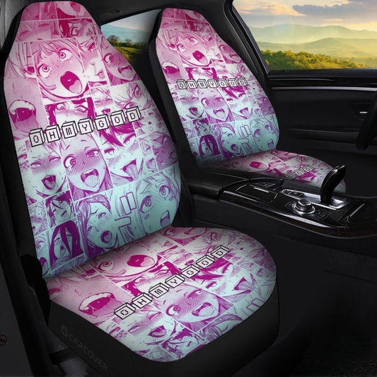 Ahegao Car Seat Covers Custom Car Interior Accessories - Gearcarcover - 1