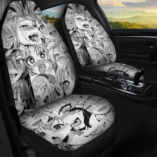 Ahegao Car Seat Covers Custom Manga Style Car Accessories - Gearcarcover - 1