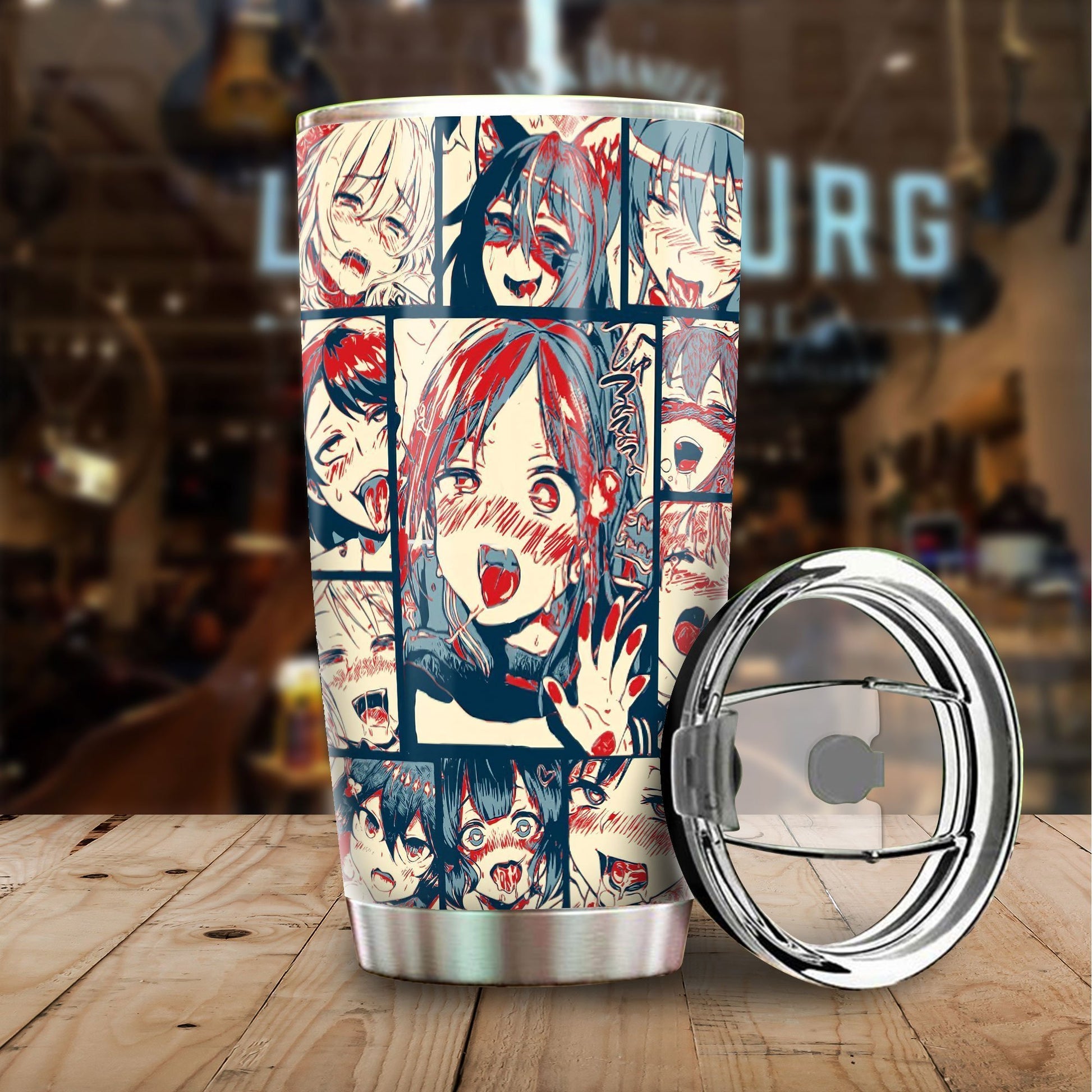 Ahegao Tumbler Cup Custom Car Interior Accessories - Gearcarcover - 1