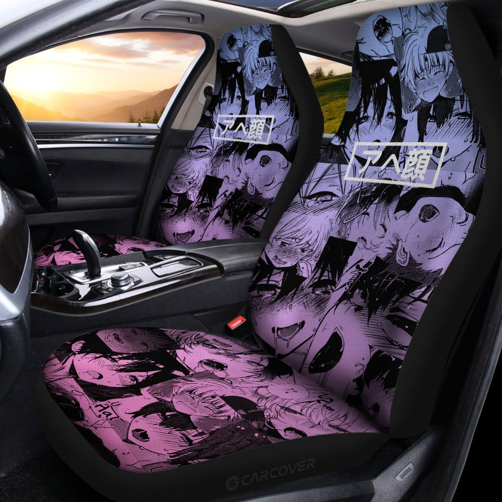 Ahegao Yaoi Car Seat Covers Custom Car Interior Accessories - Gearcarcover - 2