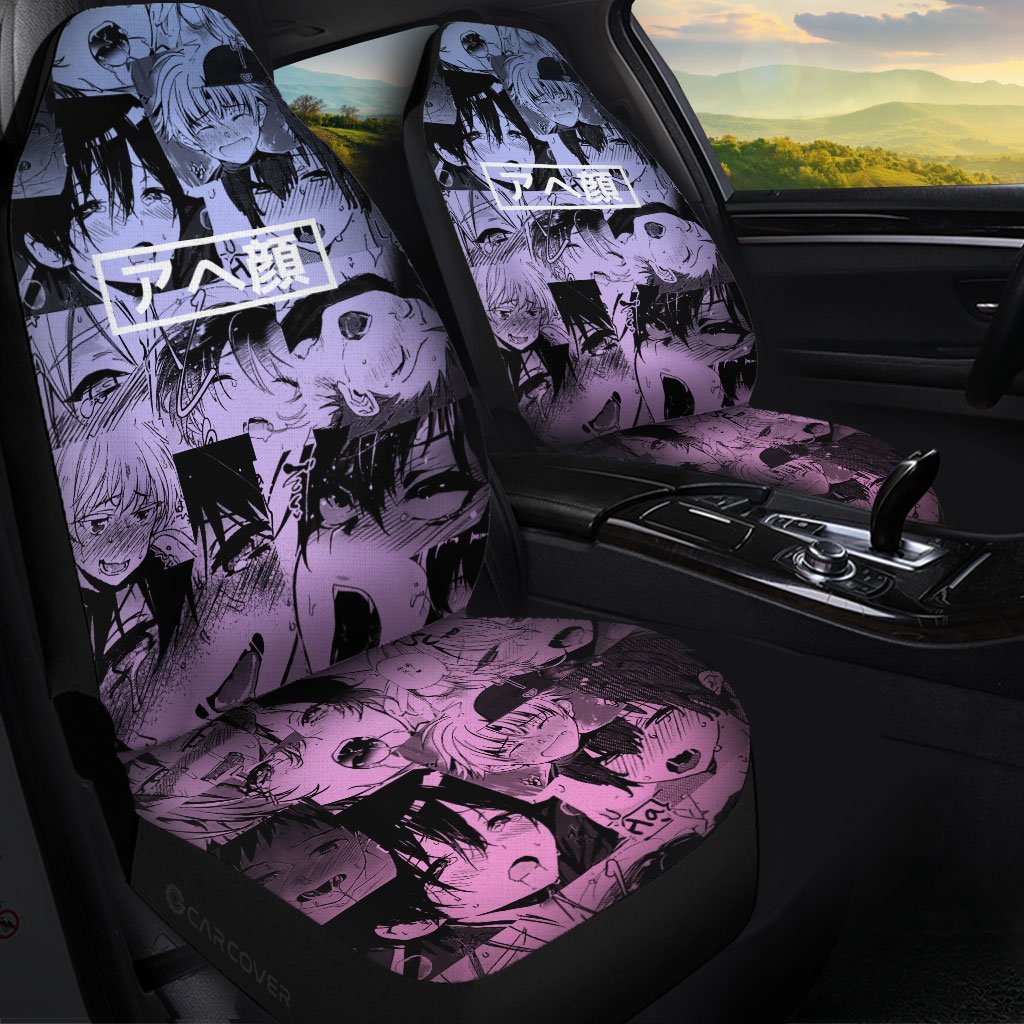 Ahegao Yaoi Car Seat Covers Custom Car Interior Accessories - Gearcarcover - 1