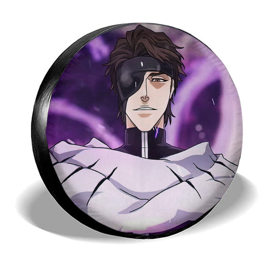 Aizen Sosuke Spare Tire Covers Custom Bleach Anime Car Accessories - Gearcarcover - 2