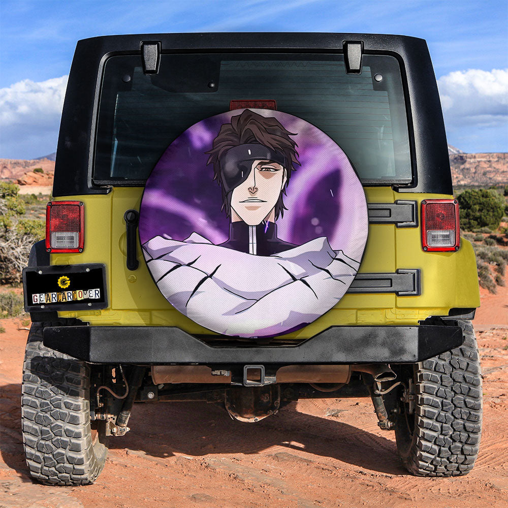 Aizen Sosuke Spare Tire Covers Custom Bleach Anime Car Accessories - Gearcarcover - 3