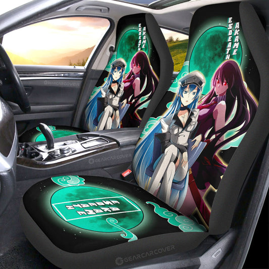 Akame And Esdeath Car Seat Covers Custom Akame Ga Kill Anime - Gearcarcover - 2
