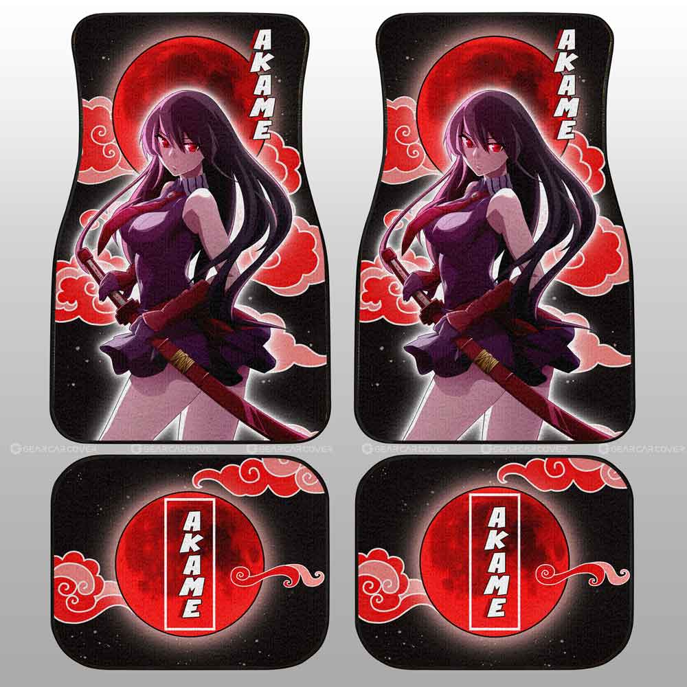 Akame Car Floor Mats Custom Akame Ga Kill Anime Car Accessoriess - Gearcarcover - 2