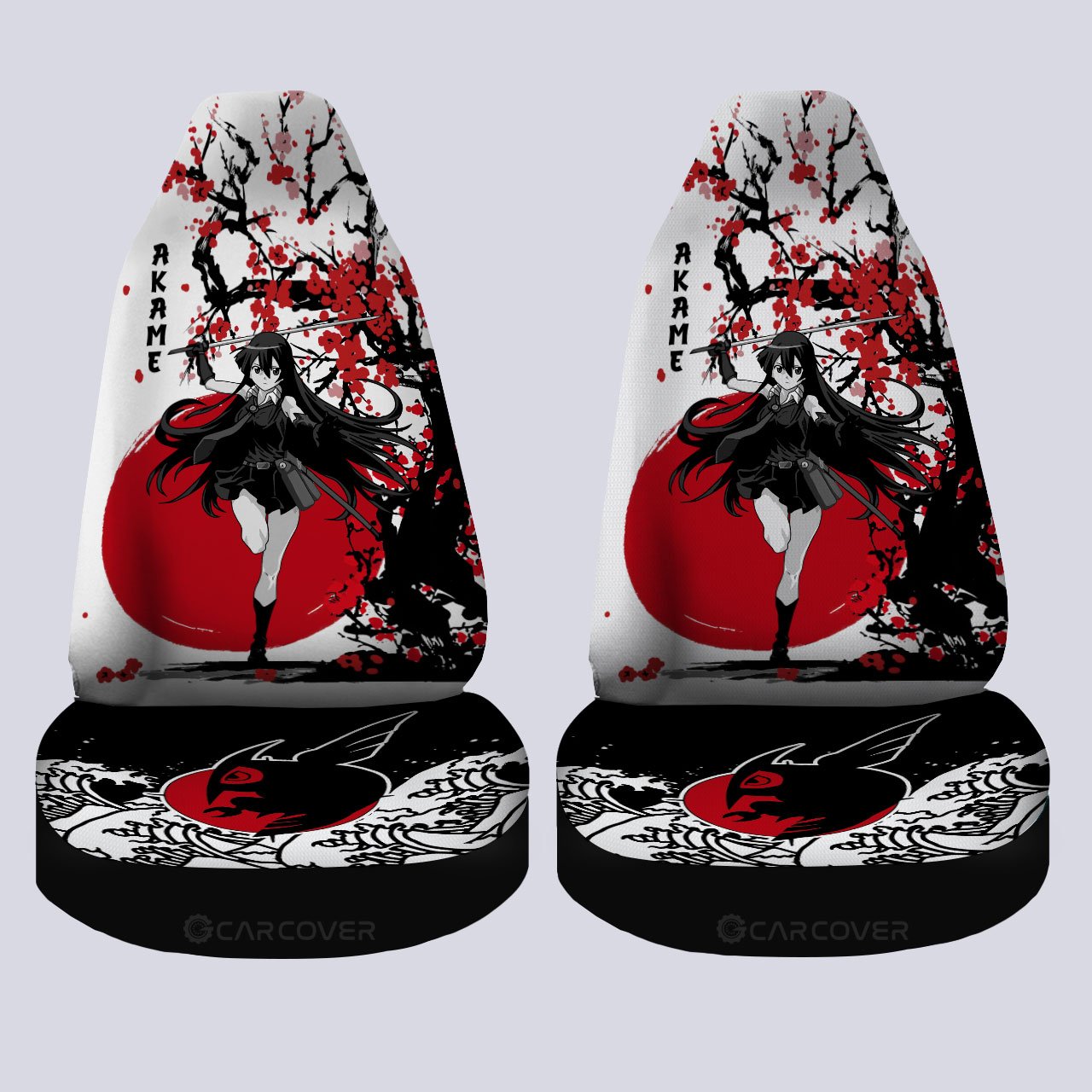 Akame Car Seat Covers Custom Akame Ga Kill Anime Car Accessories - Gearcarcover - 4