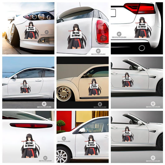 Akame ga Kill Akame Car Sticker Custom My Car Is Slow Funny - Gearcarcover - 2
