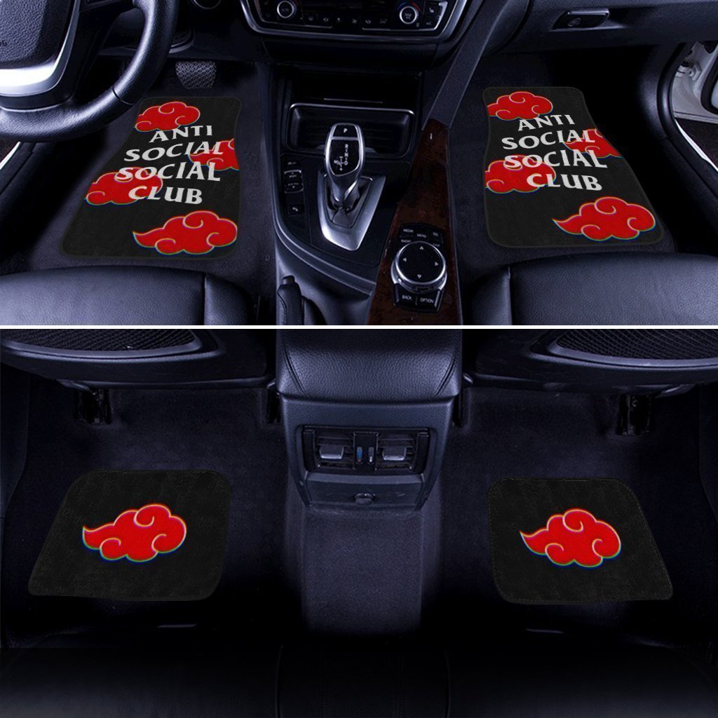 Akatsuki Anti Social Car Floor Mats Custom Anime Car Accessories - Gearcarcover - 3