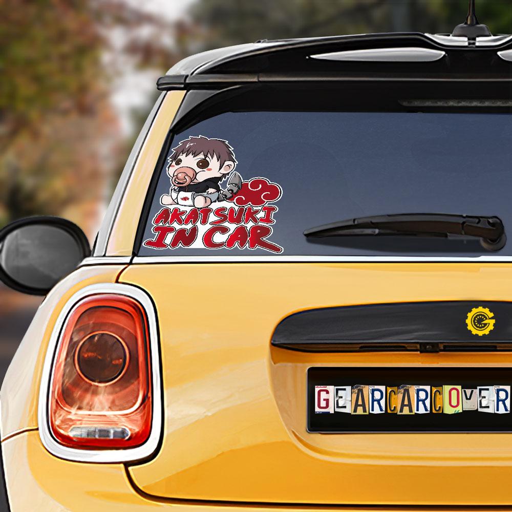Akatsuki In Car Sasori Car Sticker Custom Akatsuki Members Naru Anime Car Accessories - Gearcarcover - 1