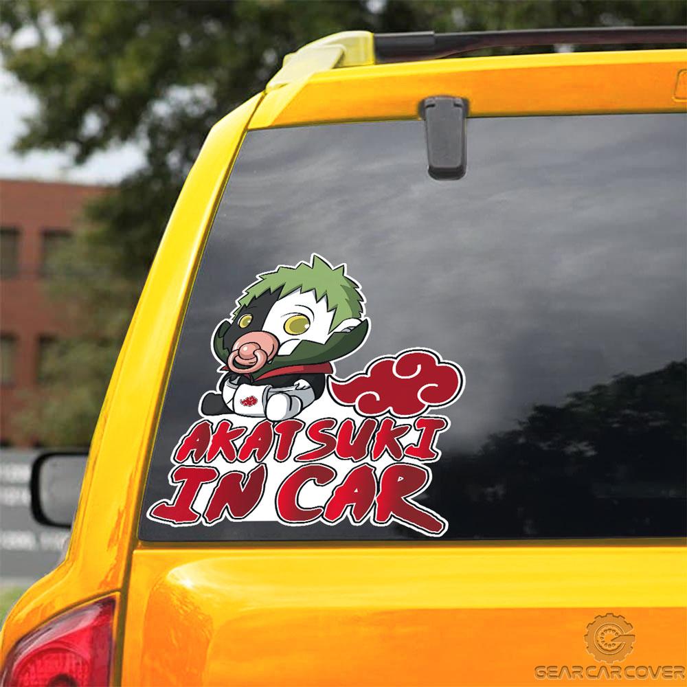Akatsuki In Car Zetsu Car Sticker Custom Akatsuki Members Naru Anime Car Accessories - Gearcarcover - 3