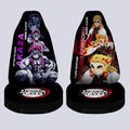 Akaza And Rengoku Car Seat Covers Custom Demon Slayer Anime - Gearcarcover - 4