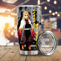 Akaza And Rengoku Tumbler Cup Custom Demon Slayer Anime Mix Mangas - Gearcarcover - 2