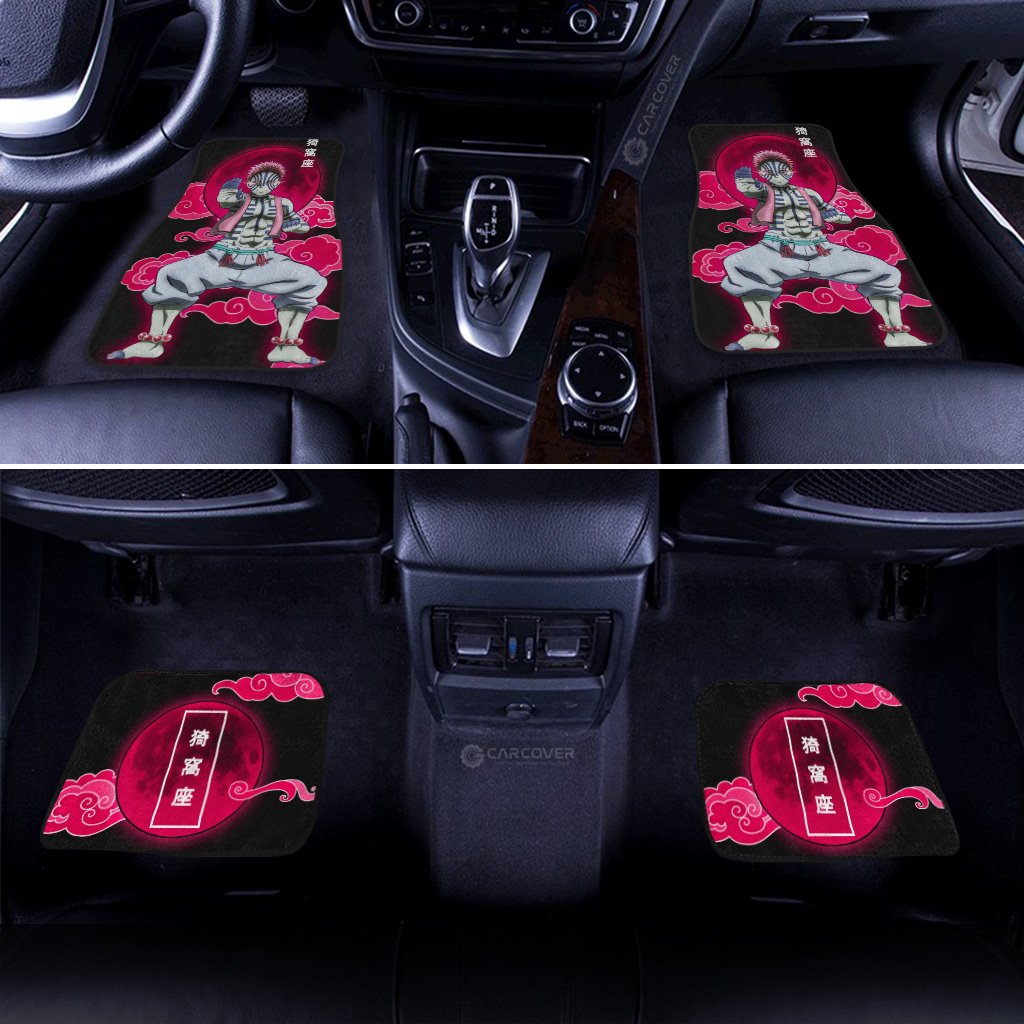 Akaza Car Floor Mats Custom Anime Demon Slayer Car Interior Accessories - Gearcarcover - 3