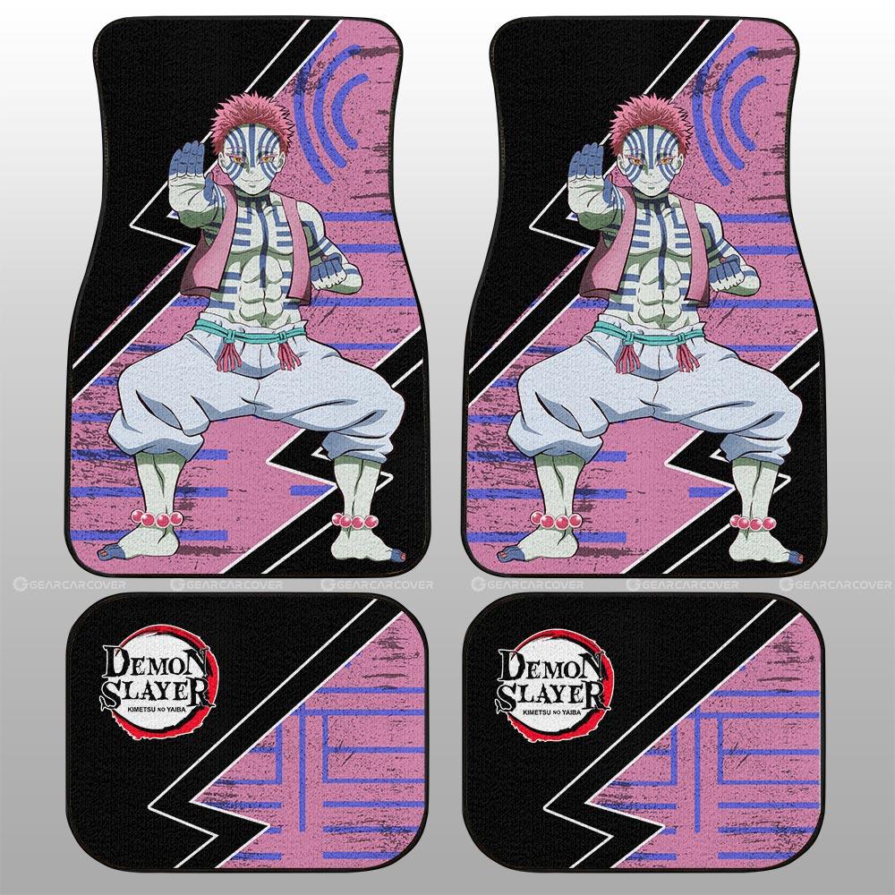 Akaza Car Floor Mats Custom Demon Slayer Anime Car Accessories - Gearcarcover - 2