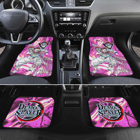 Akaza Car Floor Mats Custom Demon Slayer Anime Car Accessories - Gearcarcover - 2