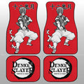 Akaza Car Floor Mats Custom Demon Slayer Anime Car Accessories Manga Style For Fans - Gearcarcover - 2
