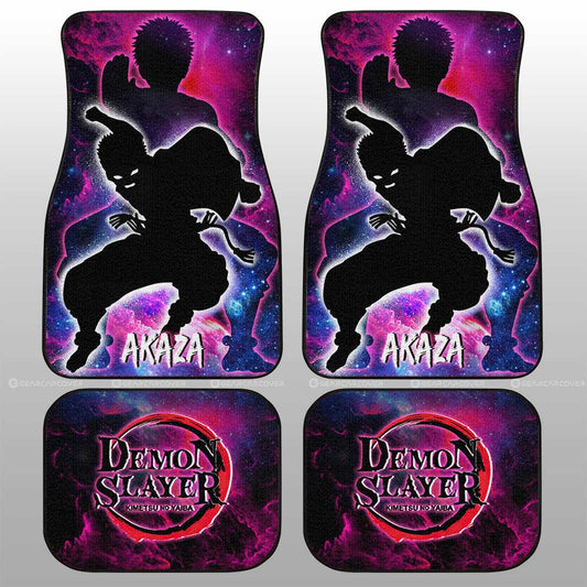 Akaza Car Floor Mats Custom Demon Slayer Anime - Gearcarcover - 1