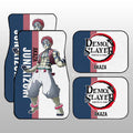 Akaza Car Floor Mats Custom Demon Slayer Car Accessories For Anime Fans - Gearcarcover - 1