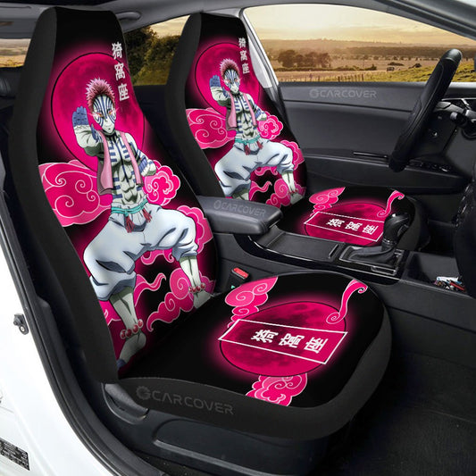 Akaza Car Seat Covers Custom Anime Demon Slayer Car Interior Accessories - Gearcarcover - 1