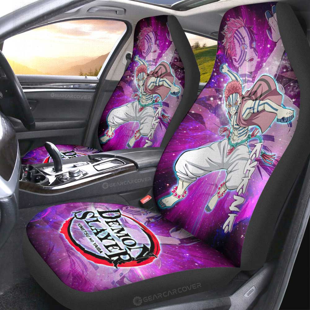 Akaza Car Seat Covers Custom Characters Demon Slayer Car Accessories - Gearcarcover - 1