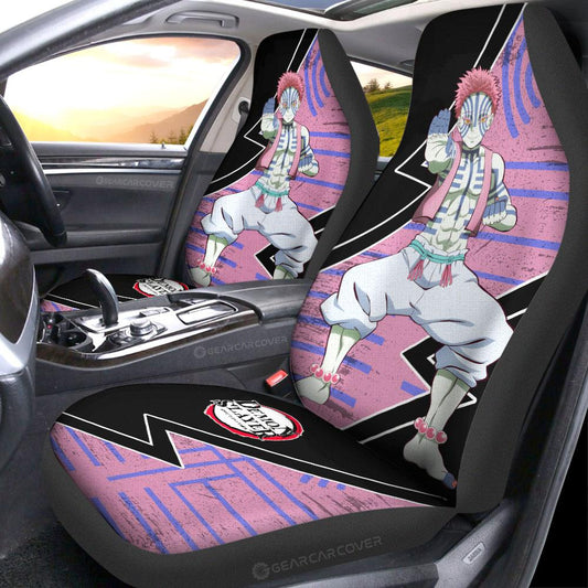 Akaza Car Seat Covers Custom Demon Slayer Anime Car Accessories - Gearcarcover - 2