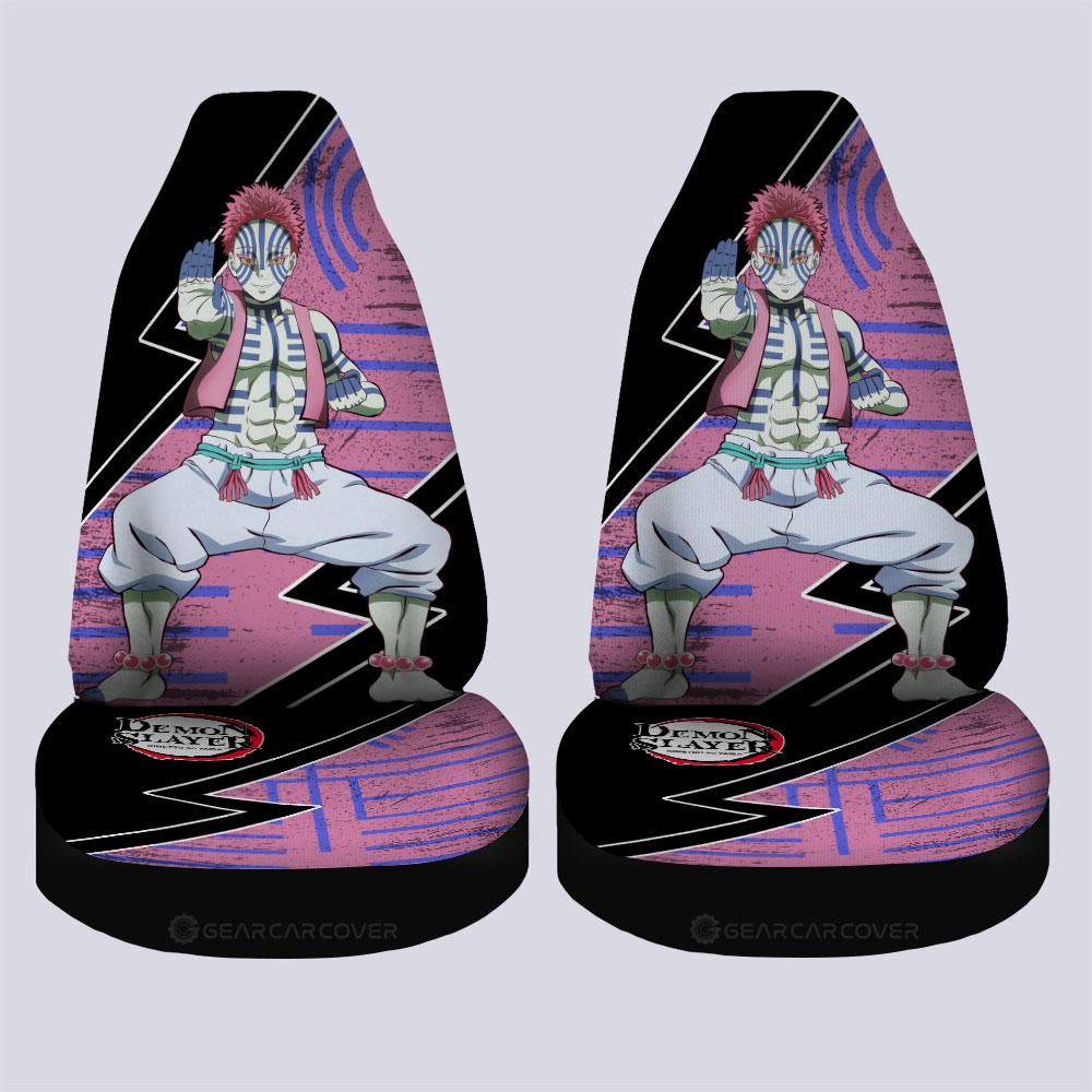 Akaza Car Seat Covers Custom Demon Slayer Anime Car Accessories - Gearcarcover - 4