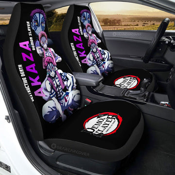 Akaza Car Seat Covers Custom Demon Slayer Anime - Gearcarcover - 1