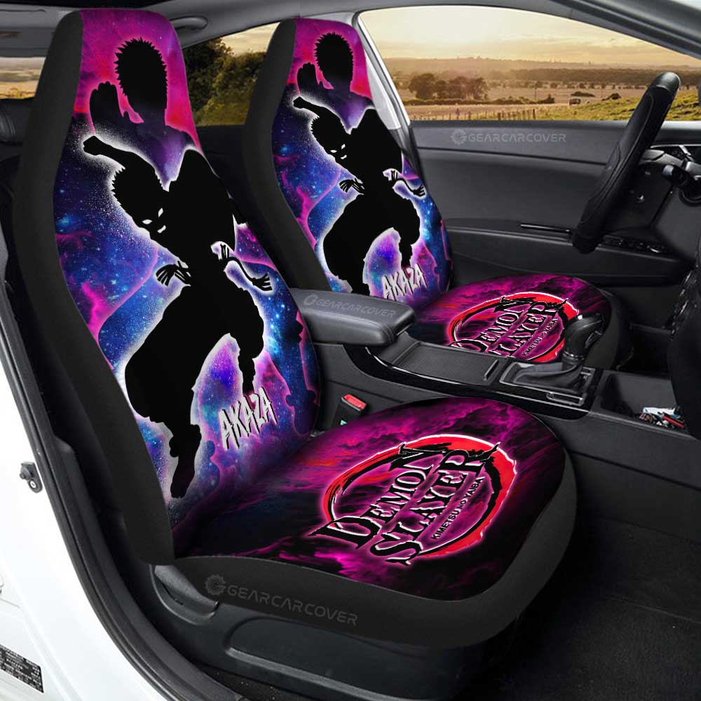 Akaza Car Seat Covers Custom Demon Slayer Anime - Gearcarcover - 1