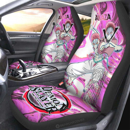 Akaza Car Seat Covers Custom Demon Slayer Car Accessories For Fans - Gearcarcover - 2