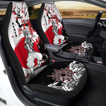 Akaza Car Seat Covers Custom Japan Style Anime Demon Slayer Car Interior Accessories - Gearcarcover - 1