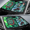 Akaza Car Sunshade Custom Demon Slayer Anime Car Accessories - Gearcarcover - 2