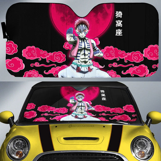 Akaza Car Sunshade Custom Demon Slayer Anime Car Accessories - Gearcarcover - 1
