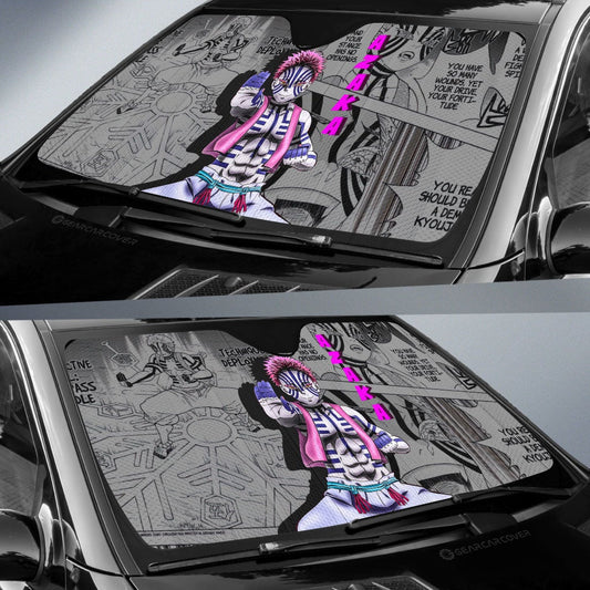 Akaza Car Sunshade Custom Demon Slayer Anime Mix Mangas - Gearcarcover - 2