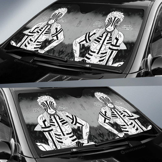 Akaza Car Sunshade Custom Kimetsu No Yaiba Manga Car Accessories - Gearcarcover - 2