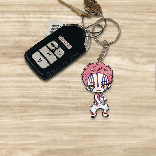 Akaza Keychain Custom Demon Slayer Anime Car Accessories - Gearcarcover - 1