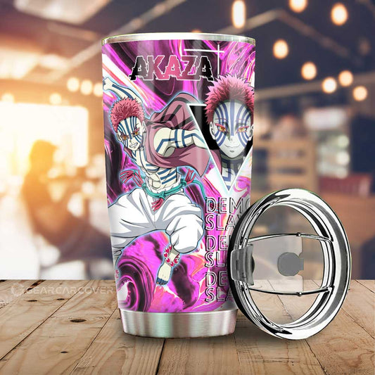 Akaza Tumbler Cup Custom Demon Slayer Anime Car Accessories - Gearcarcover - 1