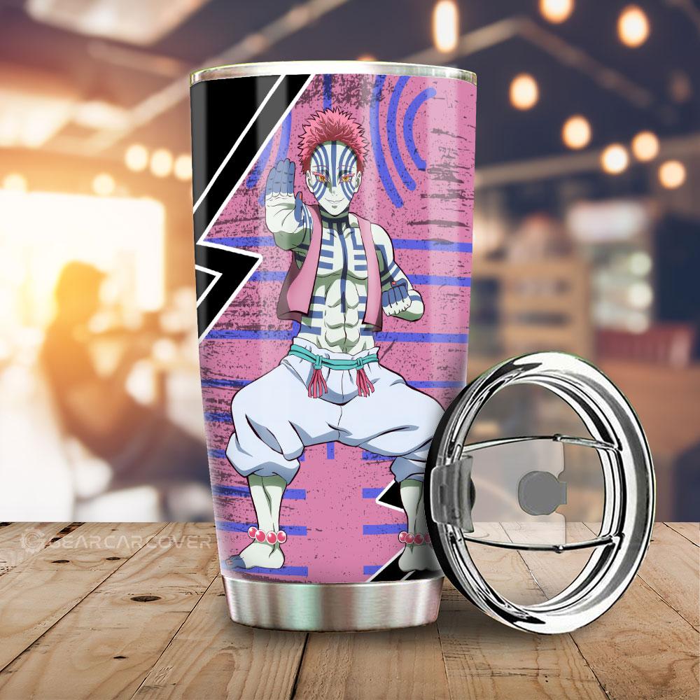 Akaza Tumbler Cup Custom Demon Slayer Anime Car Accessories - Gearcarcover - 1